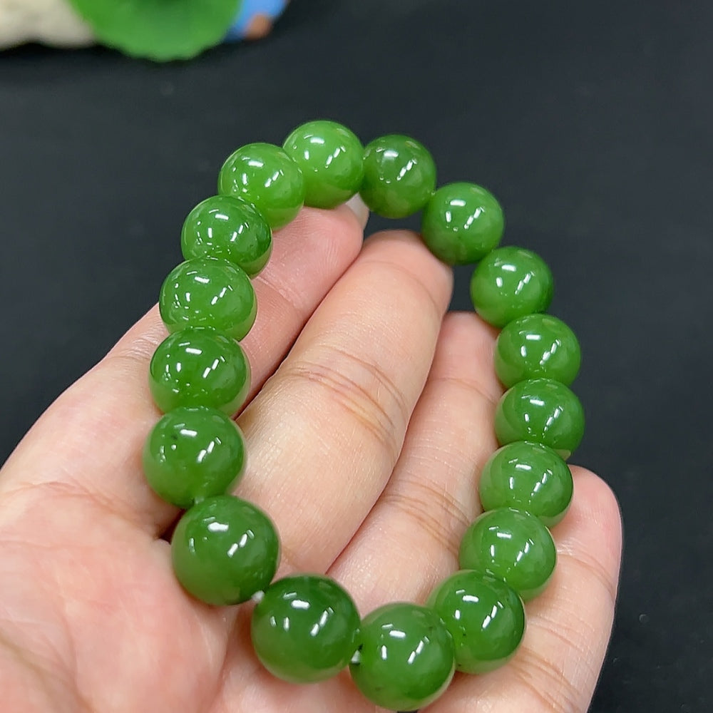 Hetian Jade Bracelet, Approx. 11.5mm, Total Weight Approx. 44.1g
