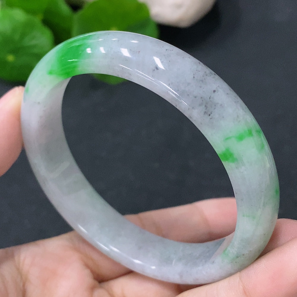 Jadeite Round Bangle mm Approximately | Huiliu Certified