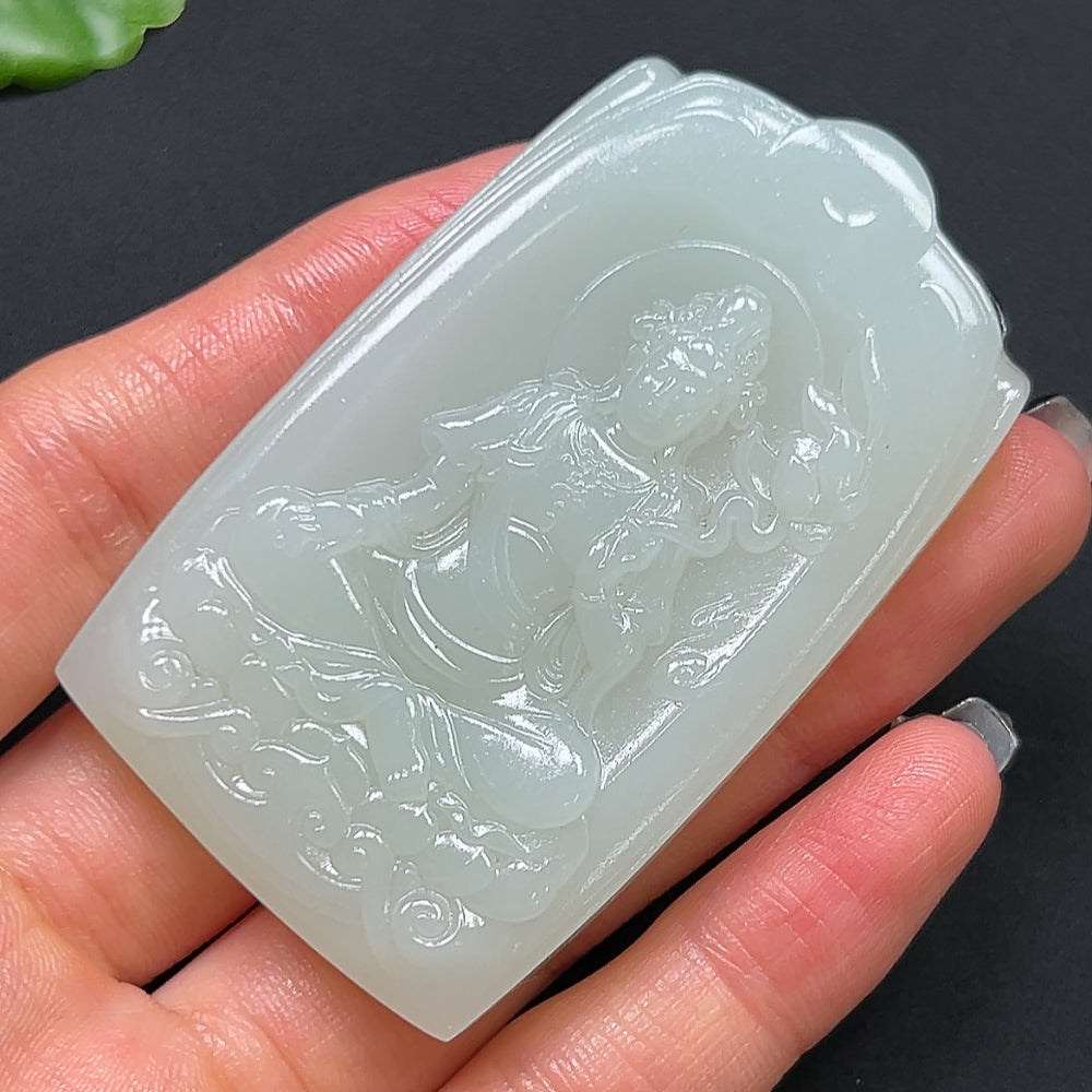 Hetian Jade Guanyin Pendant