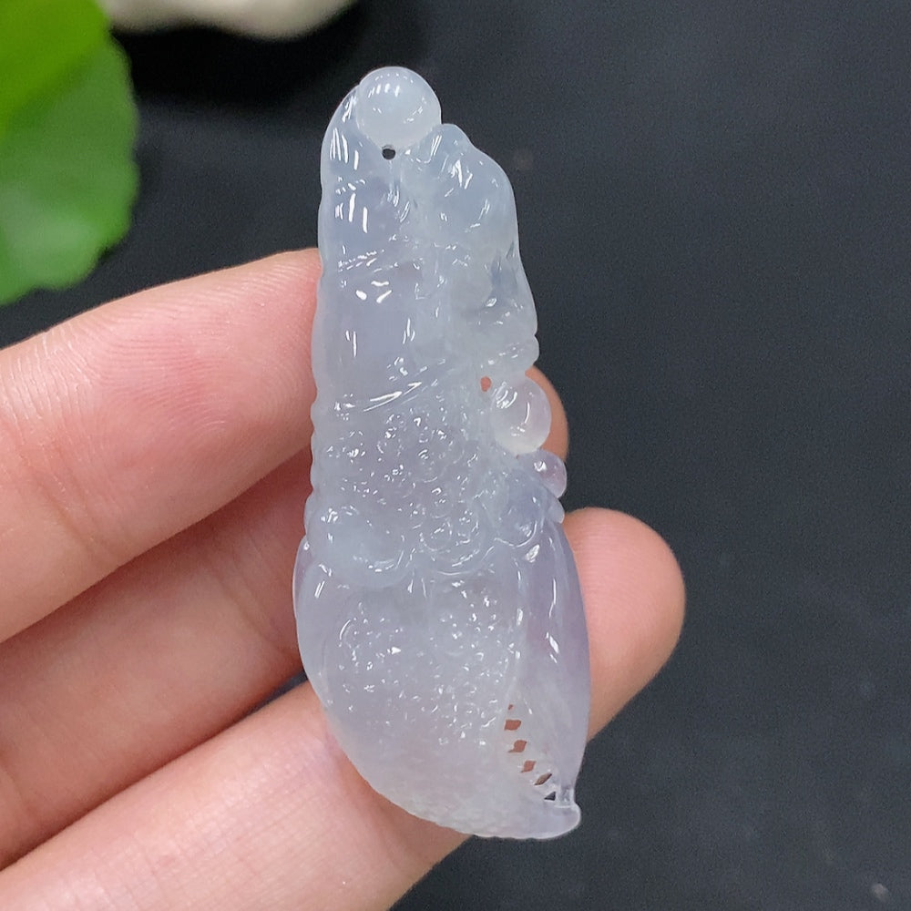Jadeite Pendant Total Weight Approx. 10.5g Crab Claw