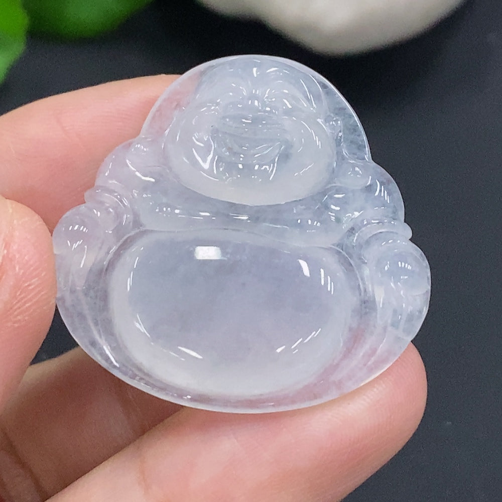 Jadeite Pendant Buddha, Total Weight Approx. 9.3g
