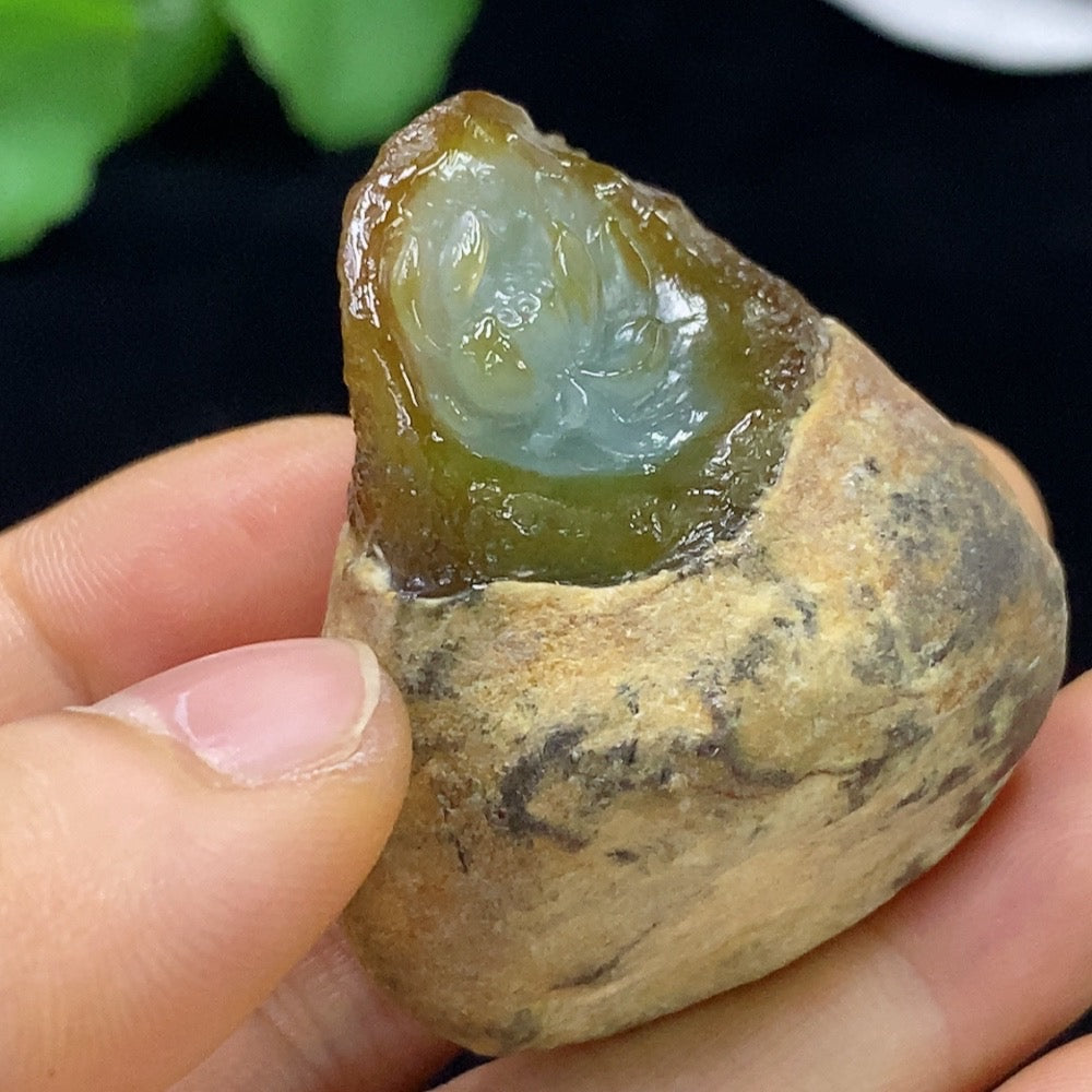 Jadeite Lotus Pendant Total Weight Approx. 51.25g