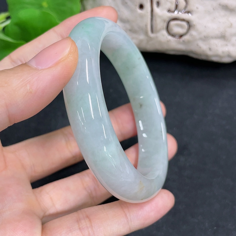 Jadeite Round Bangle Size 55.6 Total Weight Approx. 57.01g