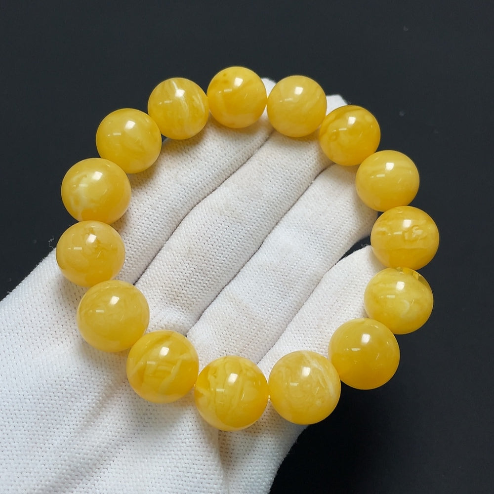 Amber Beeswax Bracelet