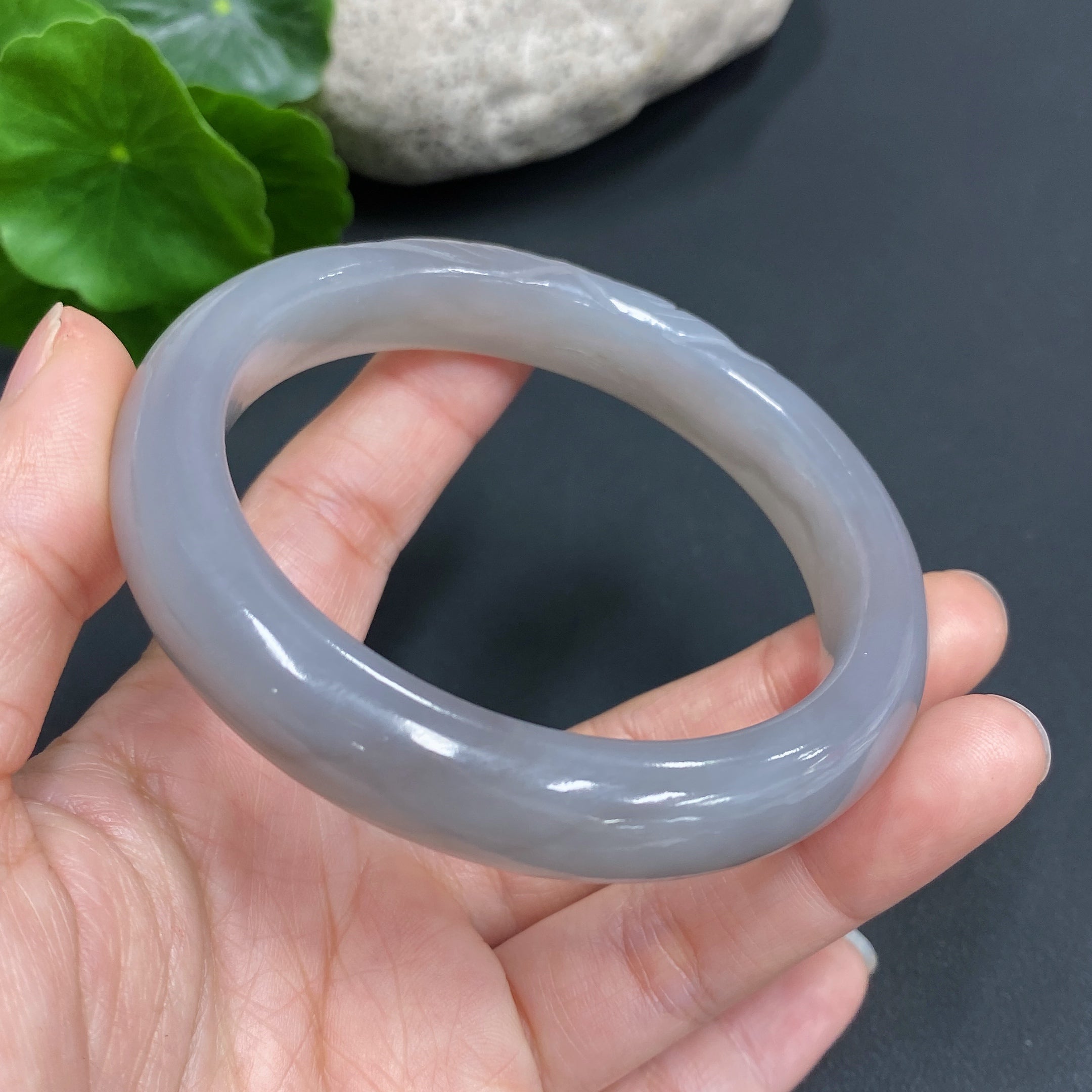 Hetian Jade Carved Bracelet Size 56.8 Total Weight Approx. 51.4g