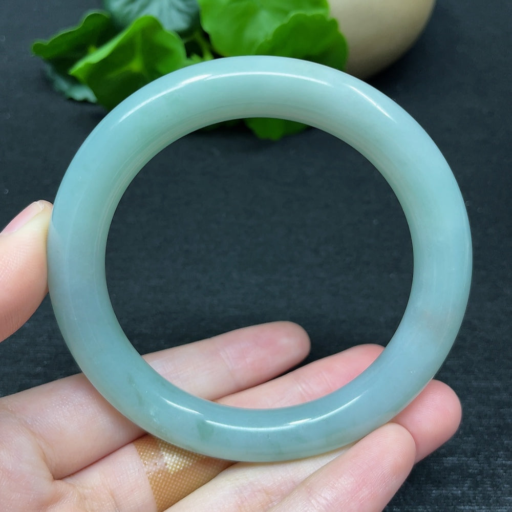 Jadeite Round Bangle Total Weight Approx. 51.70g Size 56