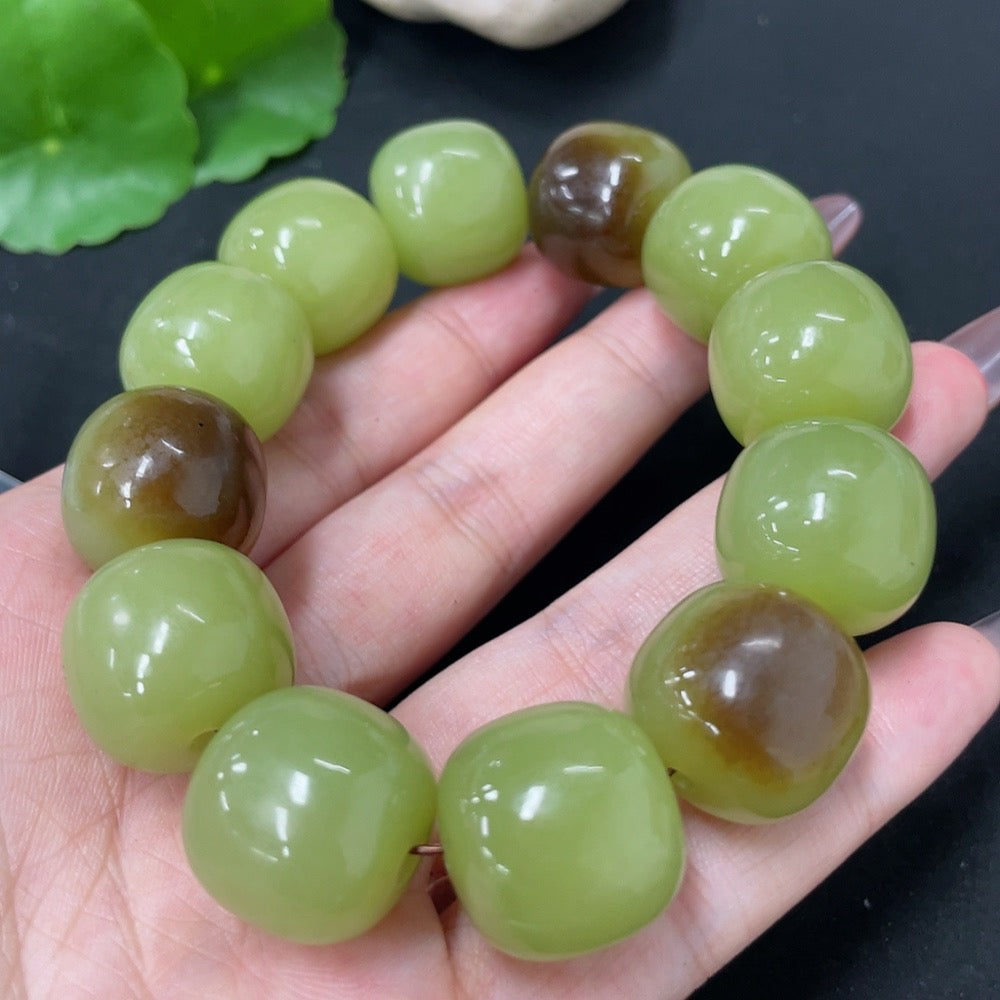 Hetian Jade Bracelet, Approx. 17.7mm, Total Weight Approx. 117.6g