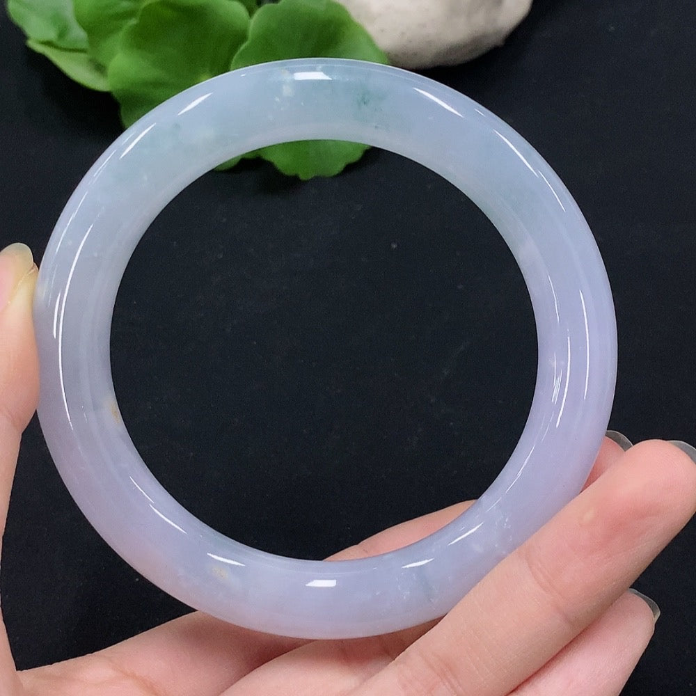 Jadeite Round Bangle . | Huiliu Certified
