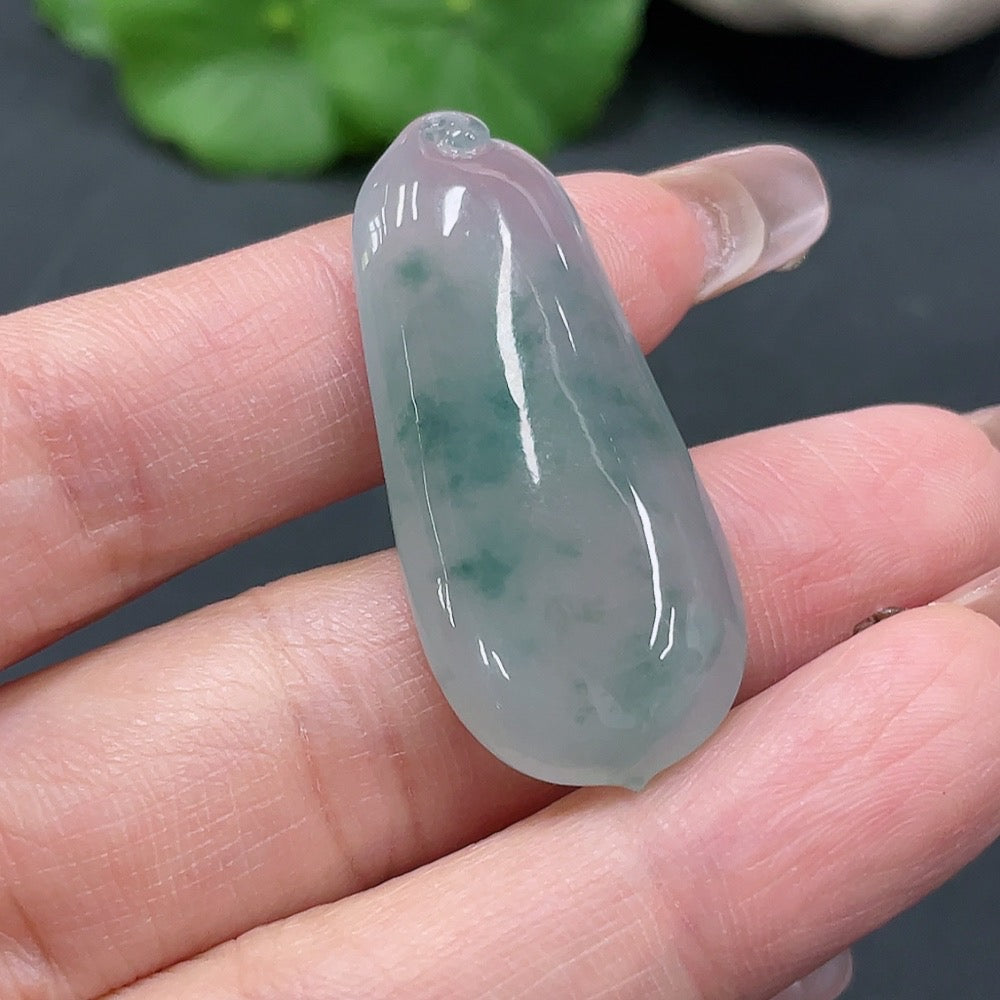 Jadeite Fu Gua Pendant, : | Huiliu Certified