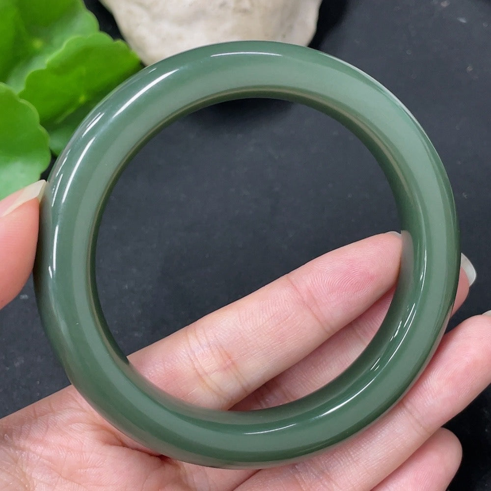 Hetian Jade Round Bracelet
