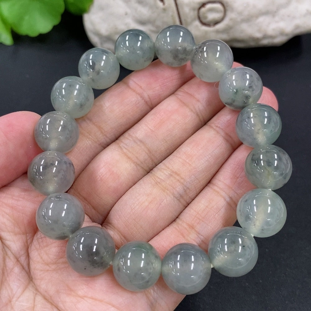Jadeite Bracelet Approx.12.8mm Total Weight 58.84g