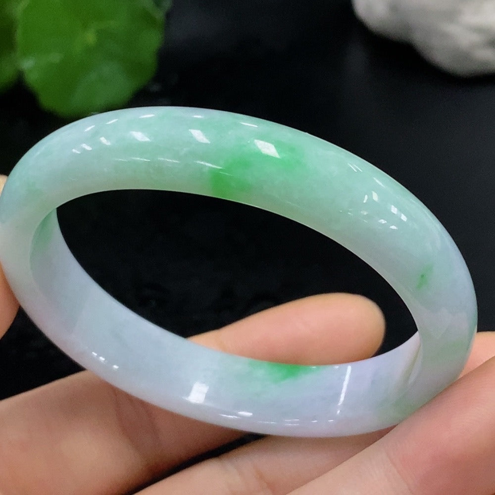 Jadeite Concubine Bangle Size 52/46.1 Total Weight Approx. 32.19g