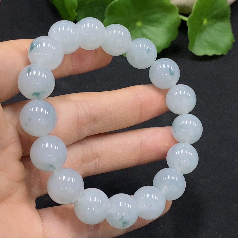 JadeiteBead Bracelet, Approx. 12mm, Total Weight Approx. 51.1g