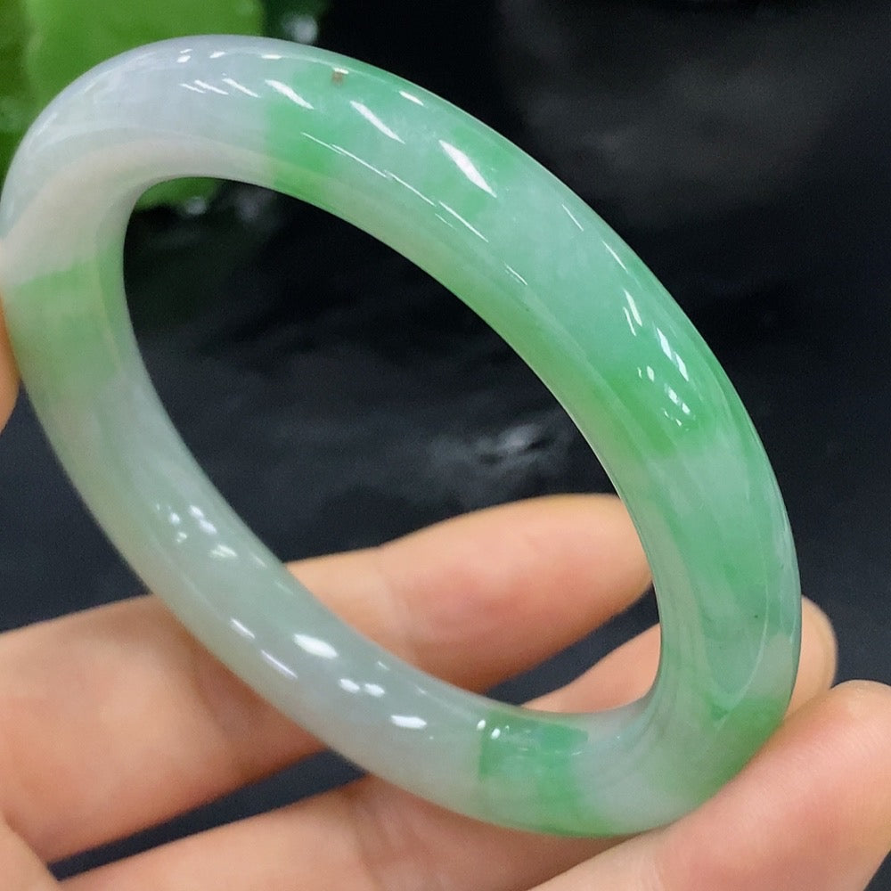 Jadeite Round Bangle Size 52.7 Total Weight Approx. 46.35g