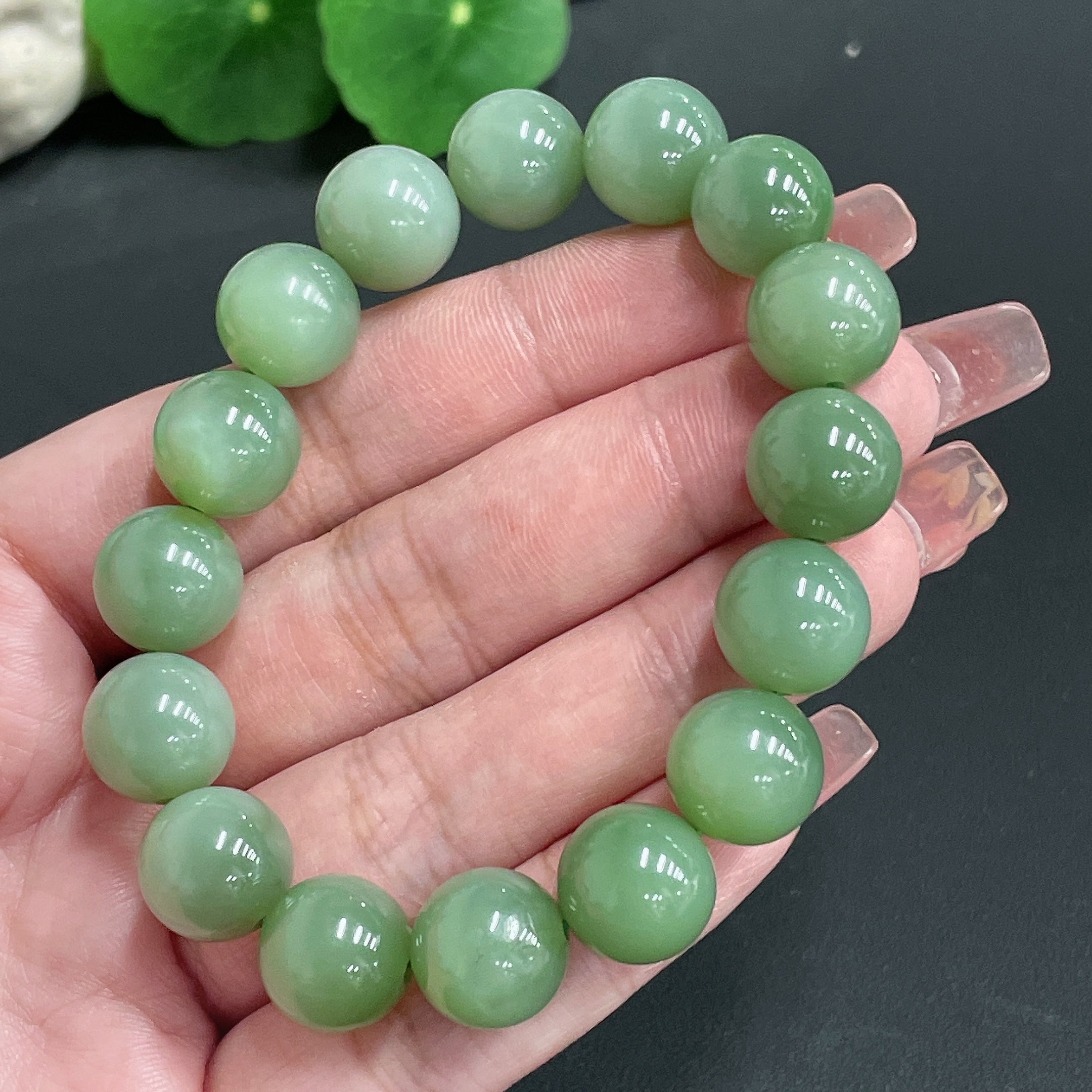 Hetian Jade Bracelet, . 11.8mm, . | Huiliu Certified