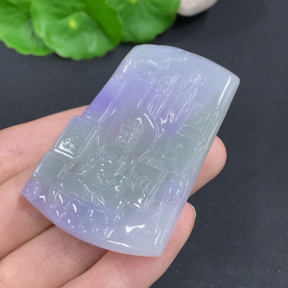 Jadeite Amitabha Pendant