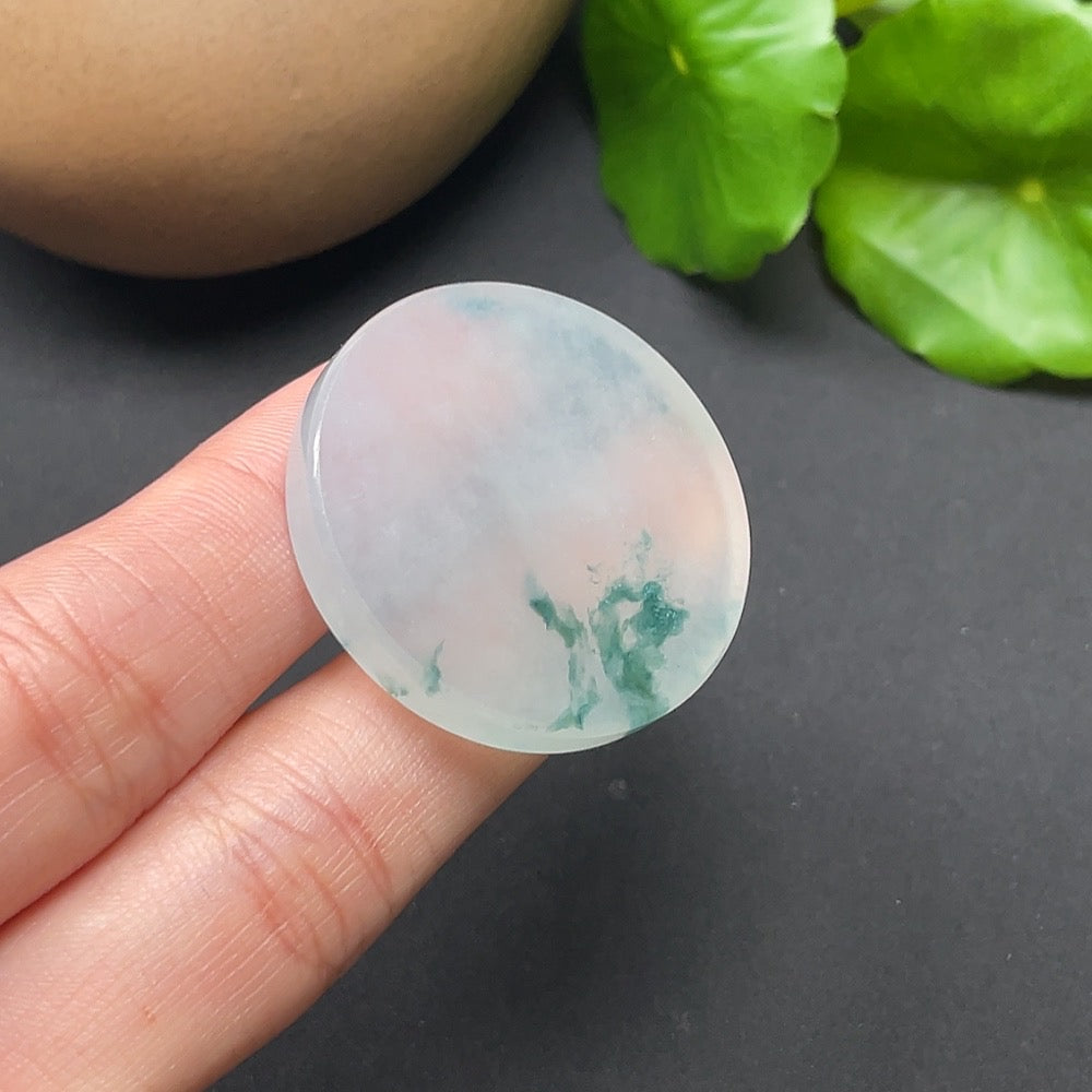 Jadeite Plain Pendant Total Weight Approx. 17.72g