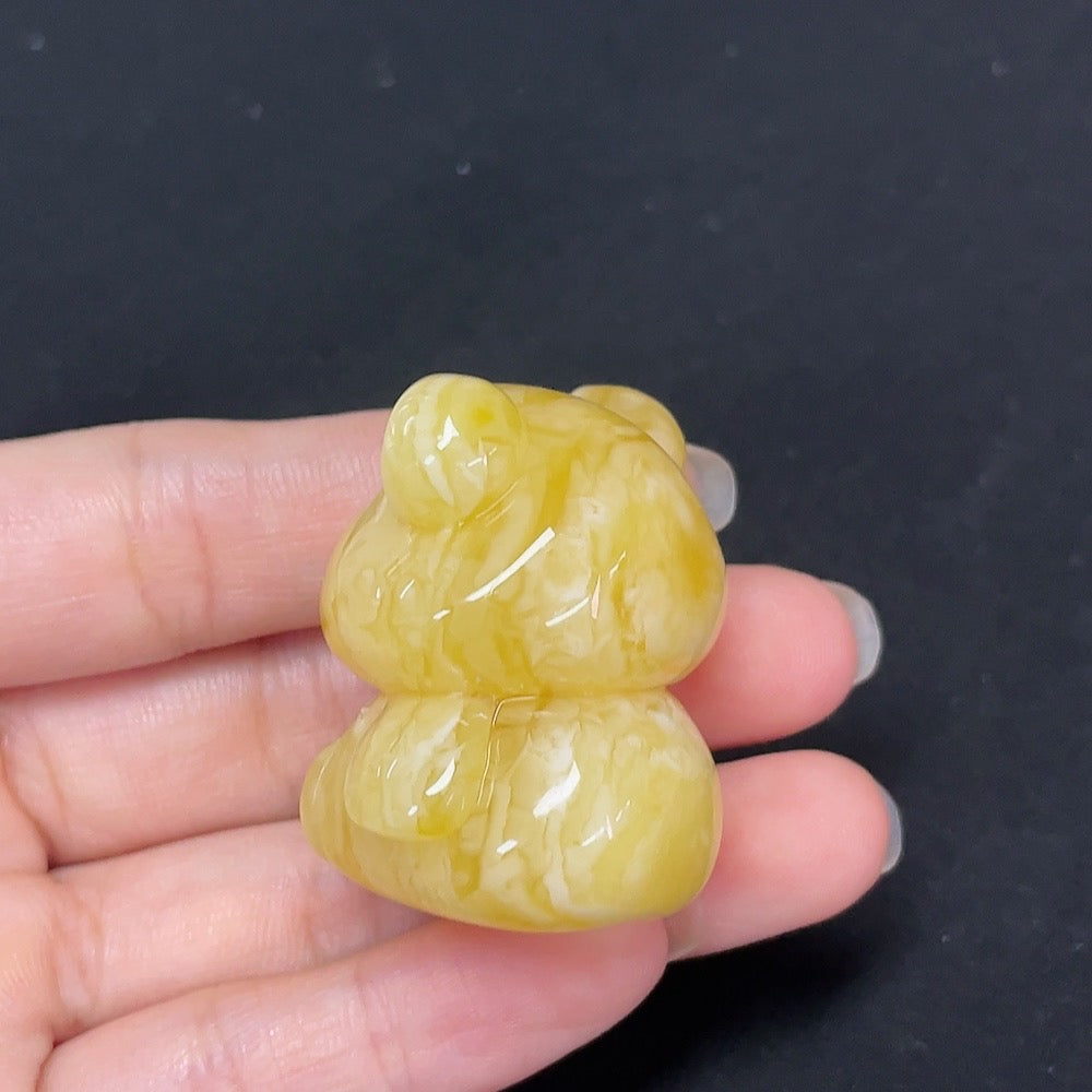 Opaque Amber Jewelry, Partial Repairs Visible