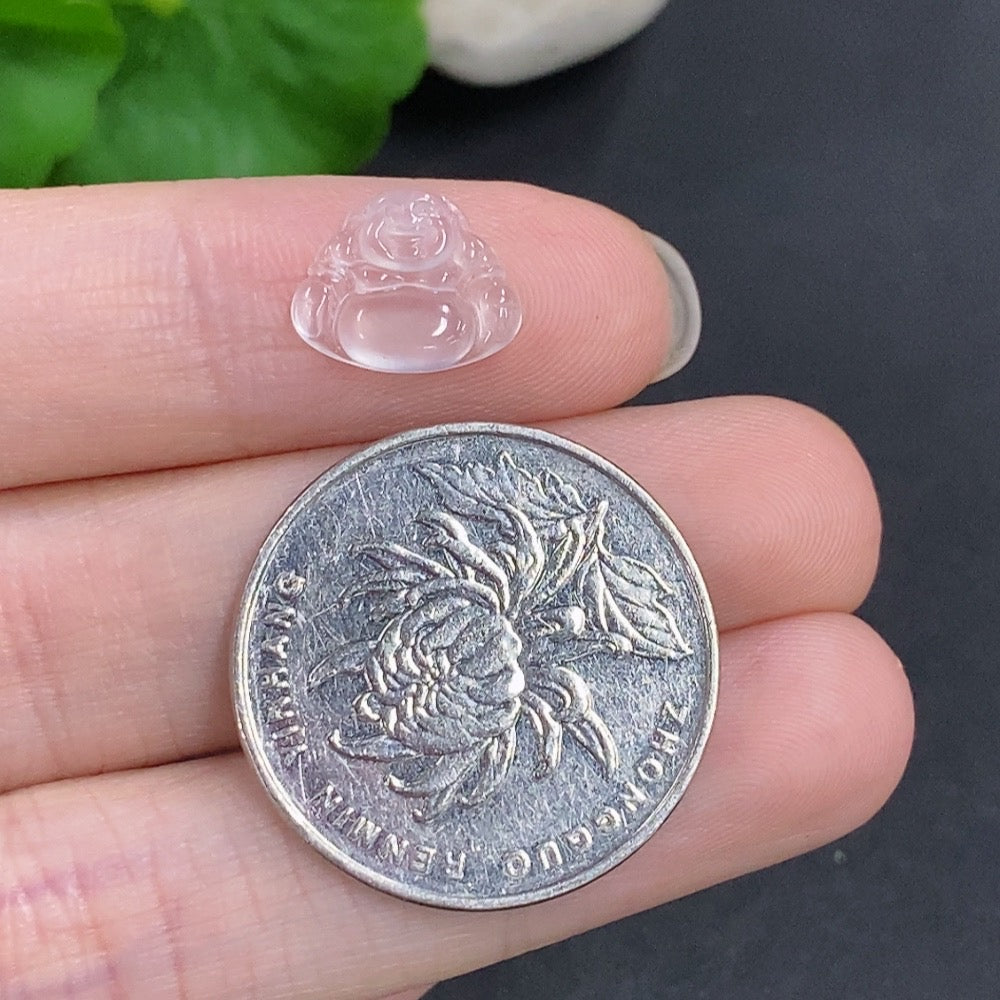 Jadeite Buddha Inlay Piece Total Weight Approx. 0.4g