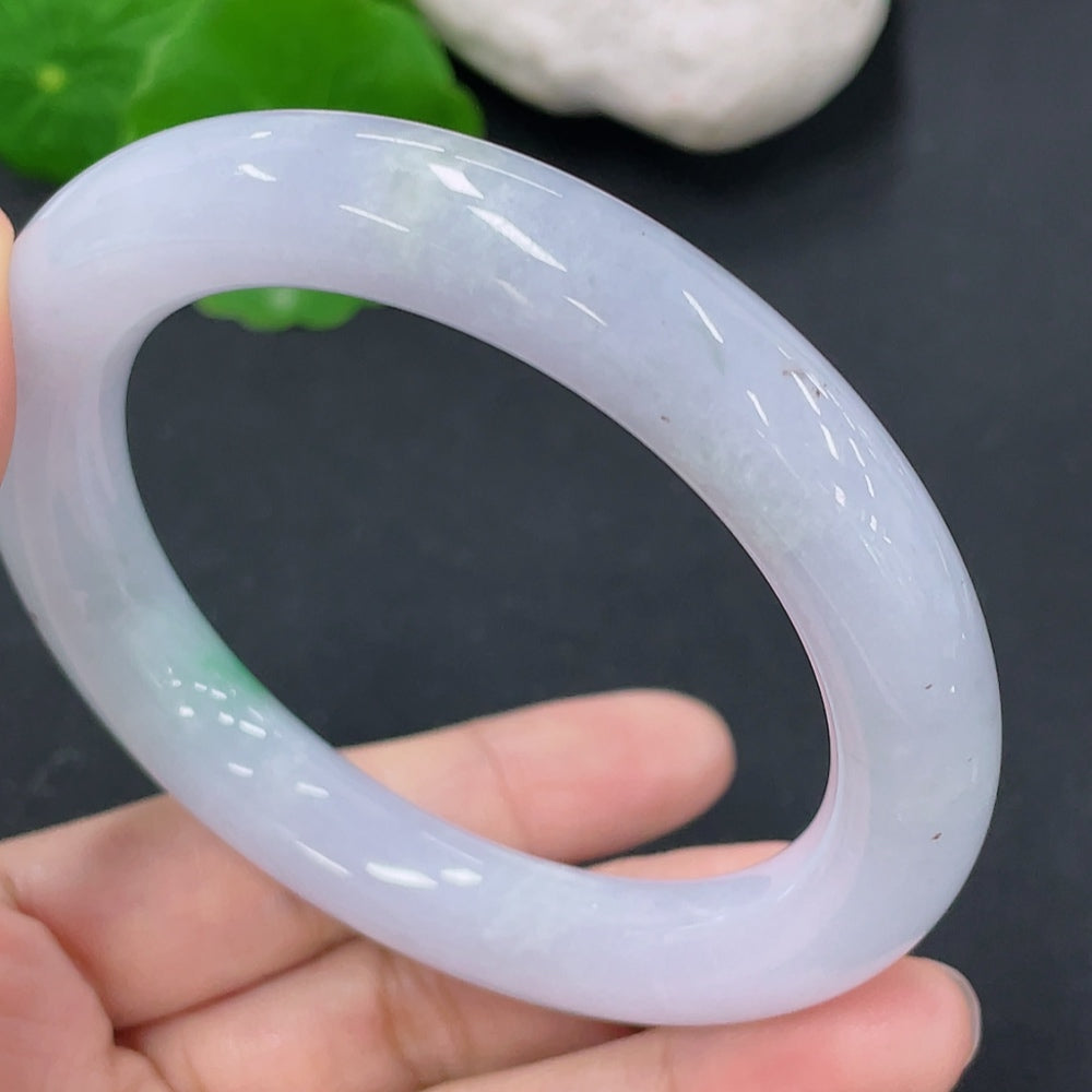 Jadeite Round Bangle Total Weight Approx. 59.9g Size 55.2