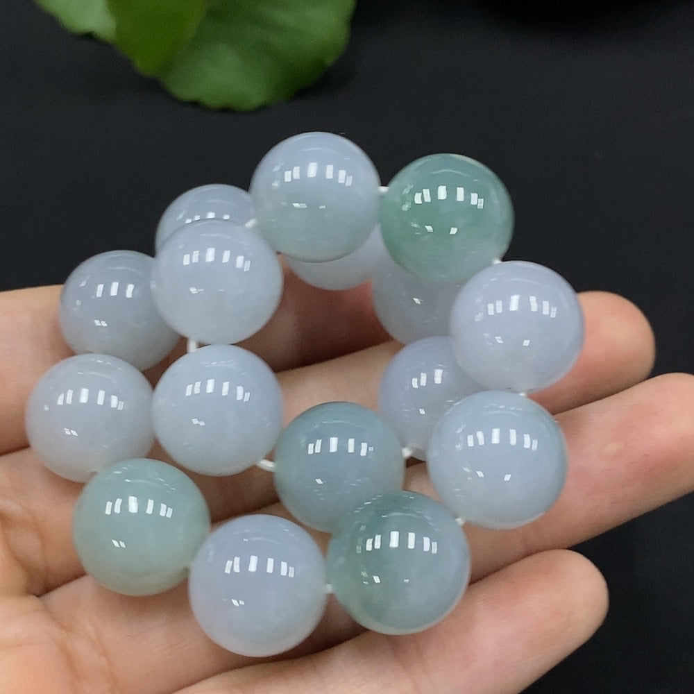 Jadeite Bracelet Approx.13.3mm Total Weight Approx.63.97g