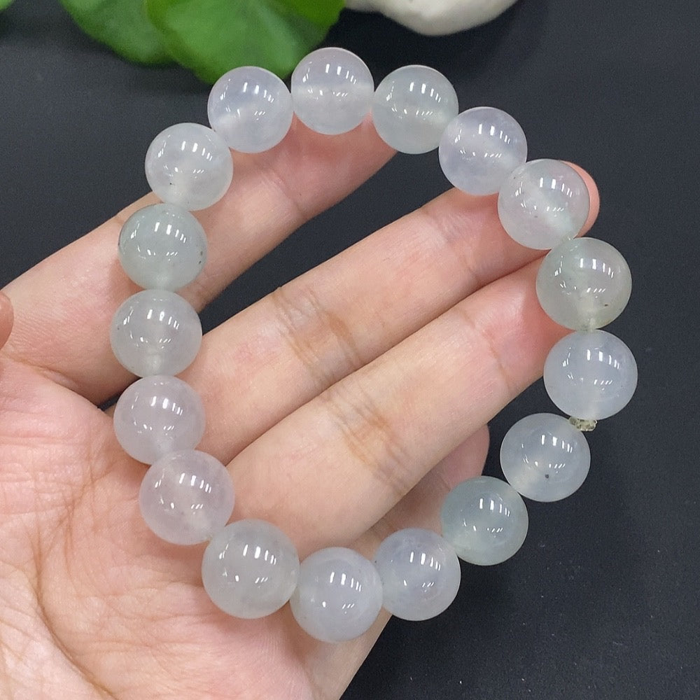 Jadeite Beaded Necklace Approx. 11.8mm Total Weight 50.268g