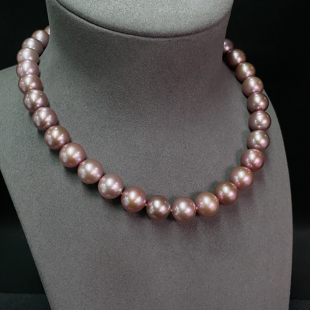 Pearl Necklace Non-Gold Total Weight Approx. 92.20g Size 12-12.8mm