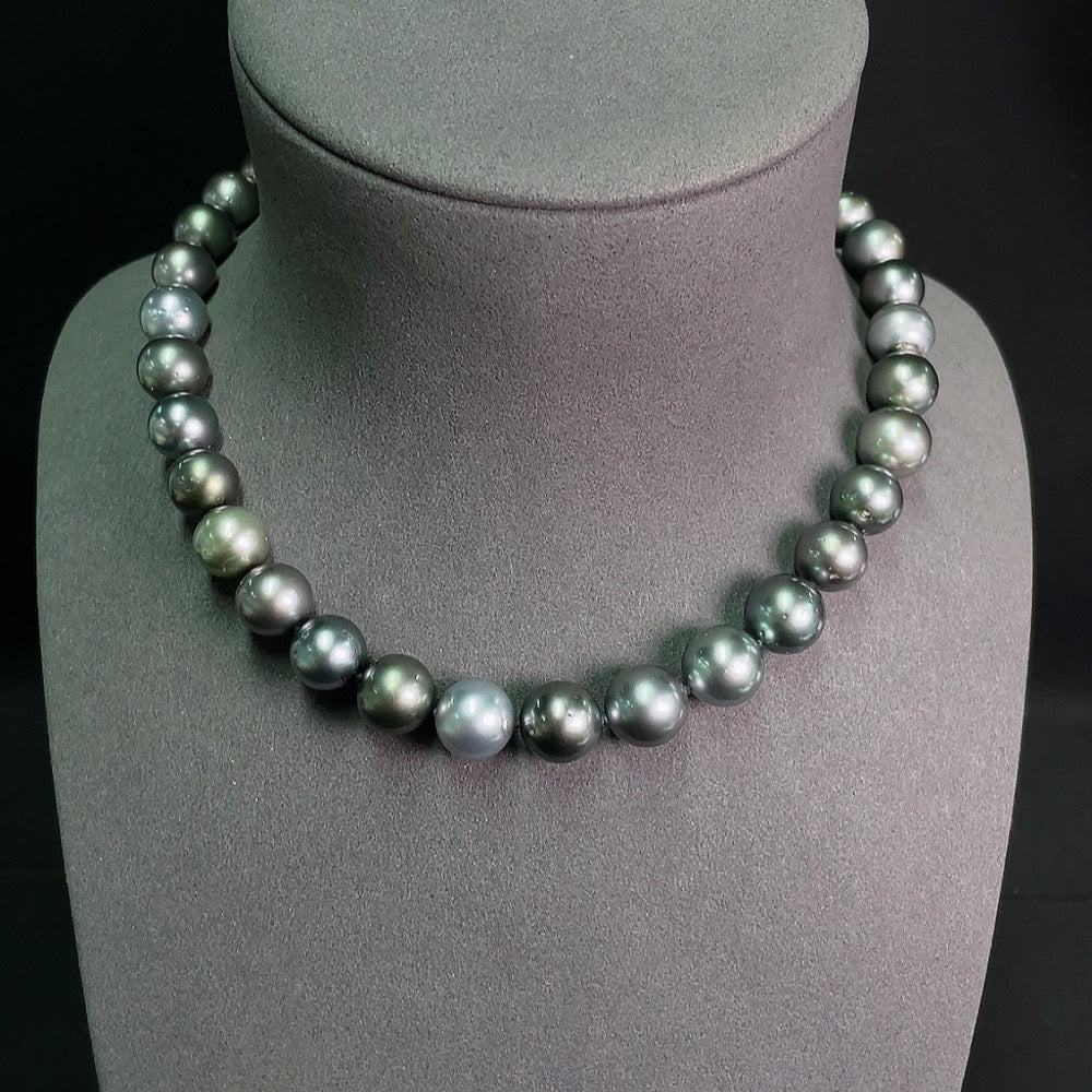 Seawater Pearl Strand Non-Gold Size 10.9-12.6mm Approx. Total Weight About 77.41g