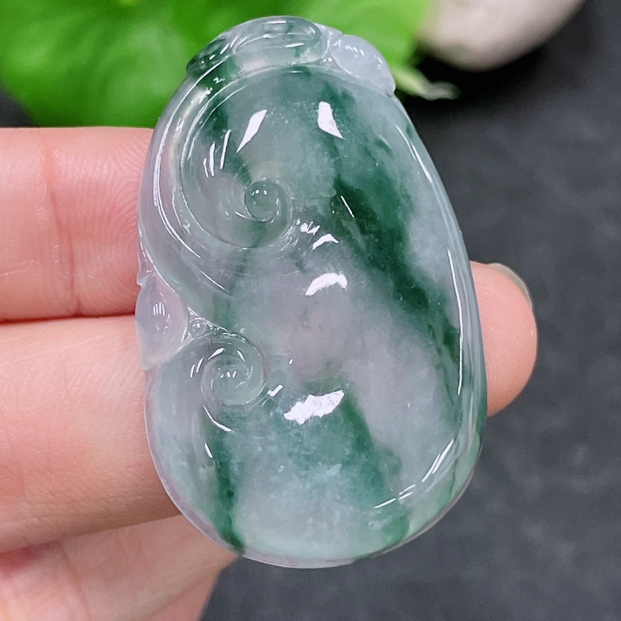 JadeitePendant Ruyi Total Weight Approx. 11.95g