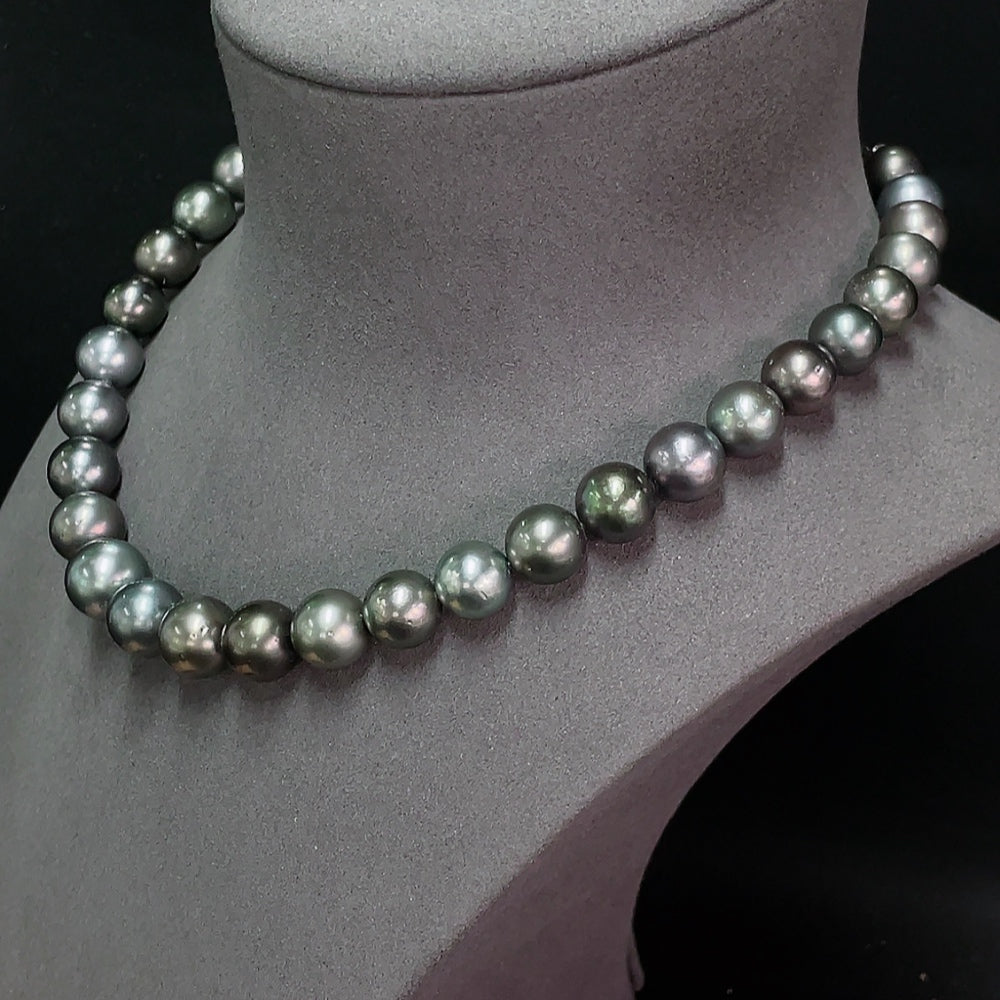 Seawater Pearl Necklace Non-Gold Total Weight Approx. 80.1g Size 11.1-13.4mm