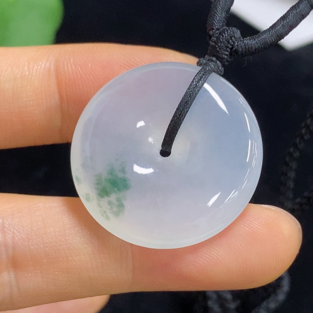 Jadeite Peace Knot Pendant Total Weight Approx. 11.1g (including rope weight)