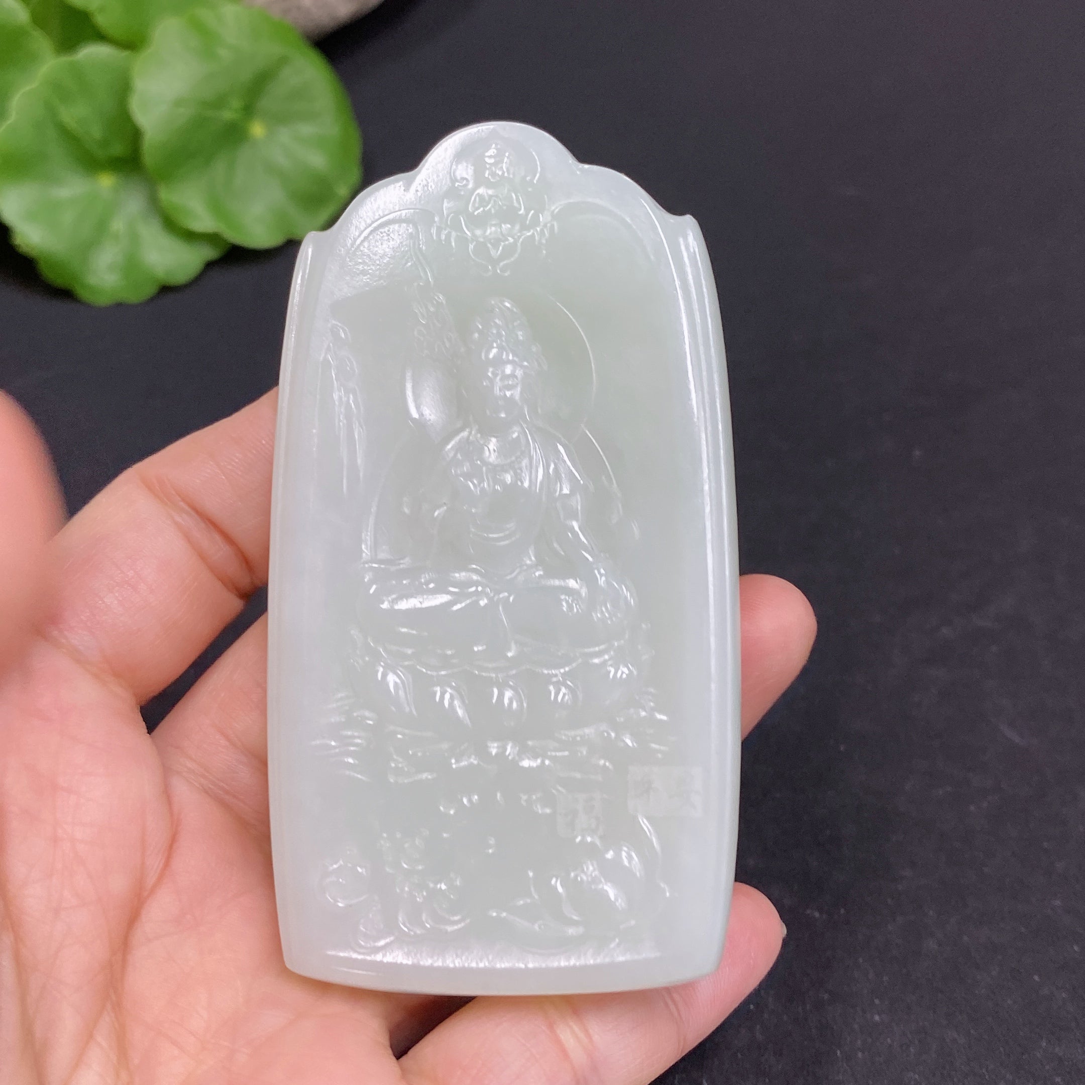 Hetian Jade Pendant Guanyin Total Weight About 70.1g