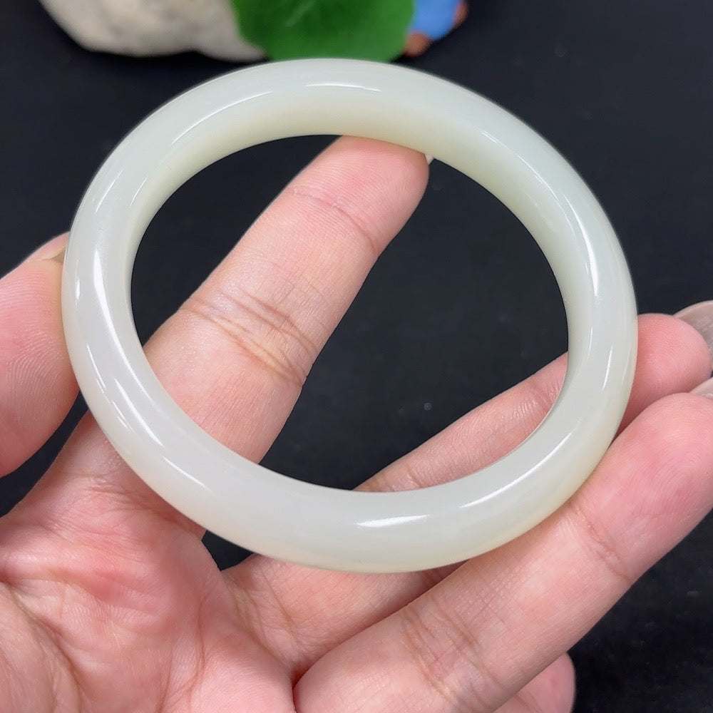 Hetian Jade Round Bracelet