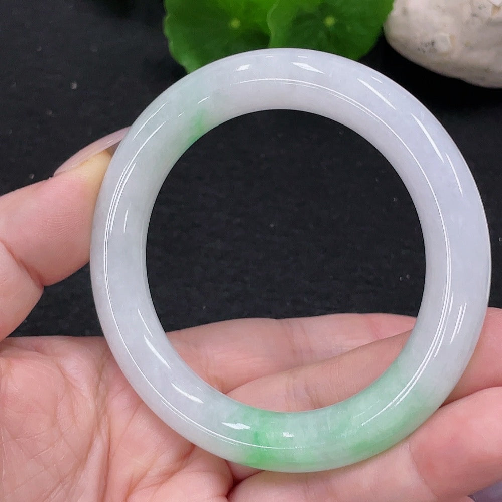Jadeite Round Bangle Size 54 Total Weight About 57.4g