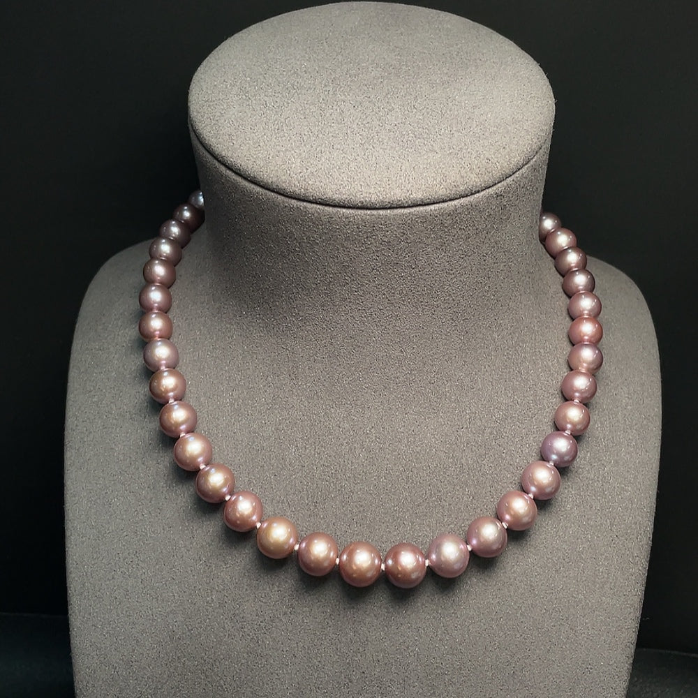 Pearl Necklace 58% Content . -10.8mm | Huiliu Certified