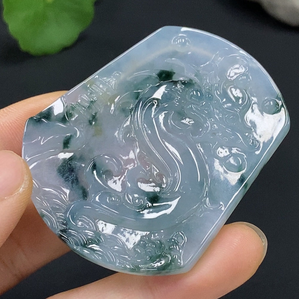 Jadeite Dragon Pendant Total Weight Approx. 24.5g
