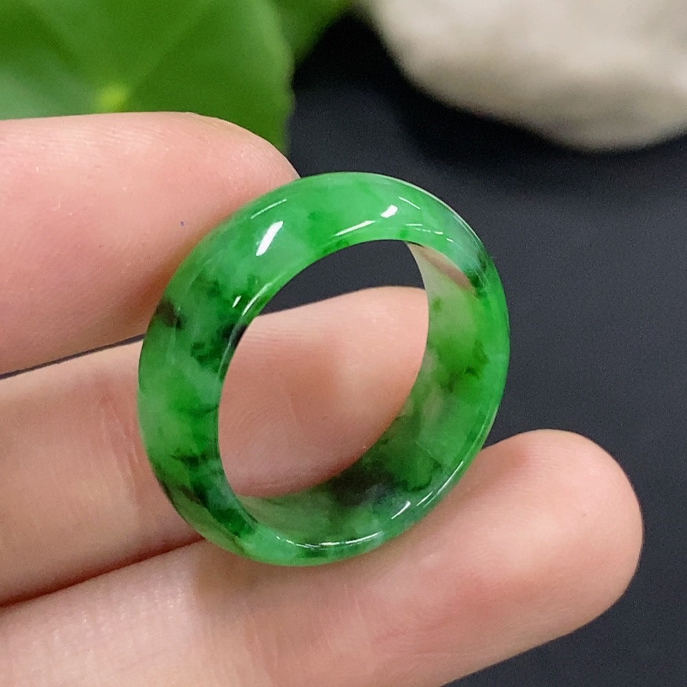 Jadeite Ring Size 18 Total Weight Approx. 3.4g