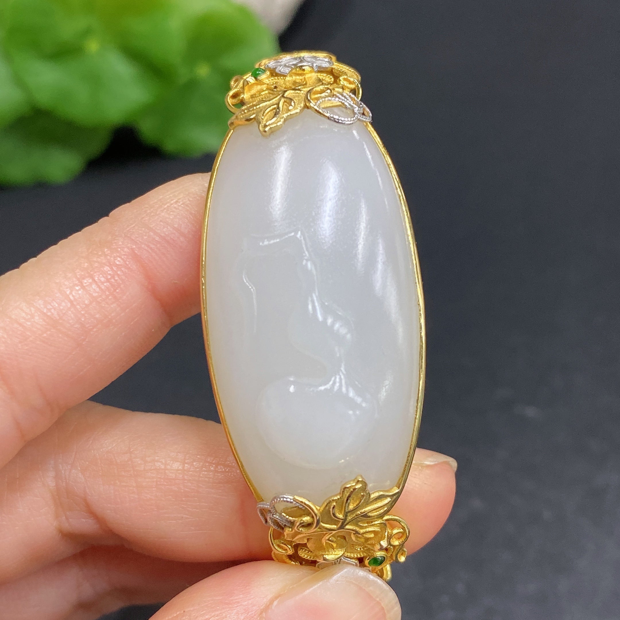 Hetian Jade Inlaid Bracelet