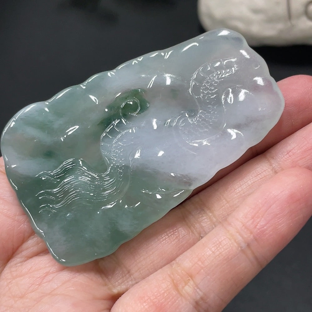 Jadeite Dragon Pendant, Approx. 32.15g