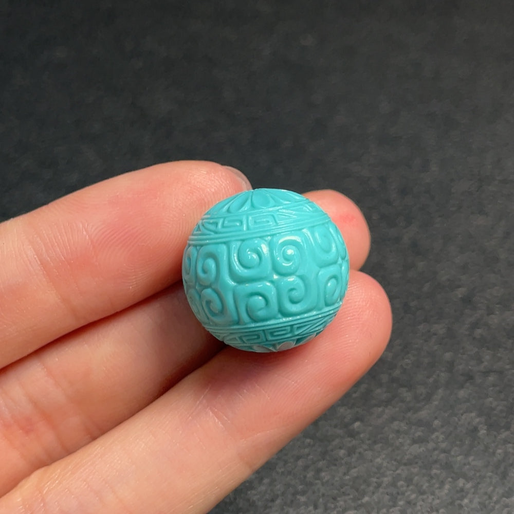 ターコイズペンダント 総重量約7.81g サイズ約18.5mm