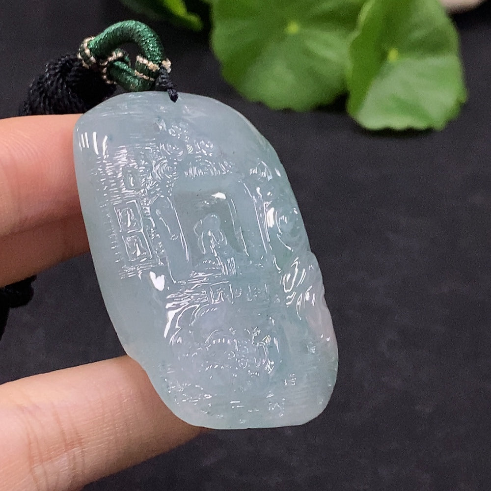 Jadeite Pendant Including Cord Total Weight Approx. 37.23g