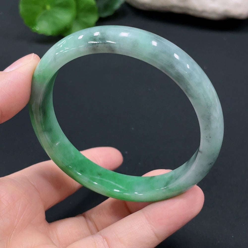 Jadeite Circular Bracelet, Inner Diameter 59.7, Total Weight Approx. 48.57g