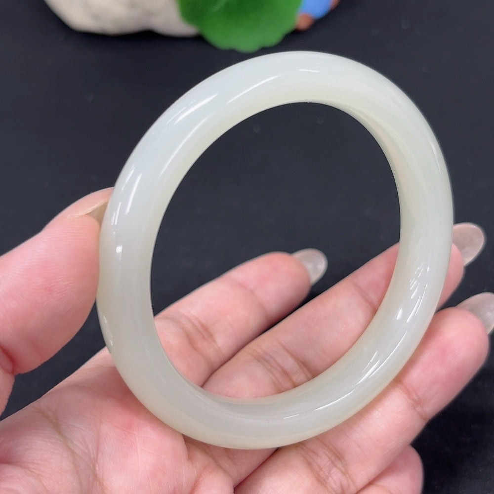 Hetian Jade Round Bracelet
