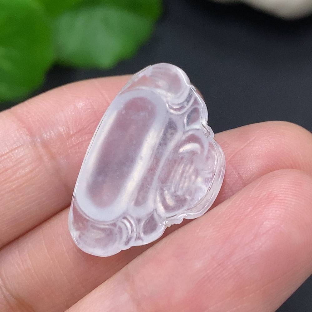 Huiliu HQ jadeite Buddha inlaid piece with intricate design, showcasing a detailed carved Buddha figure in vibrant green jade.
