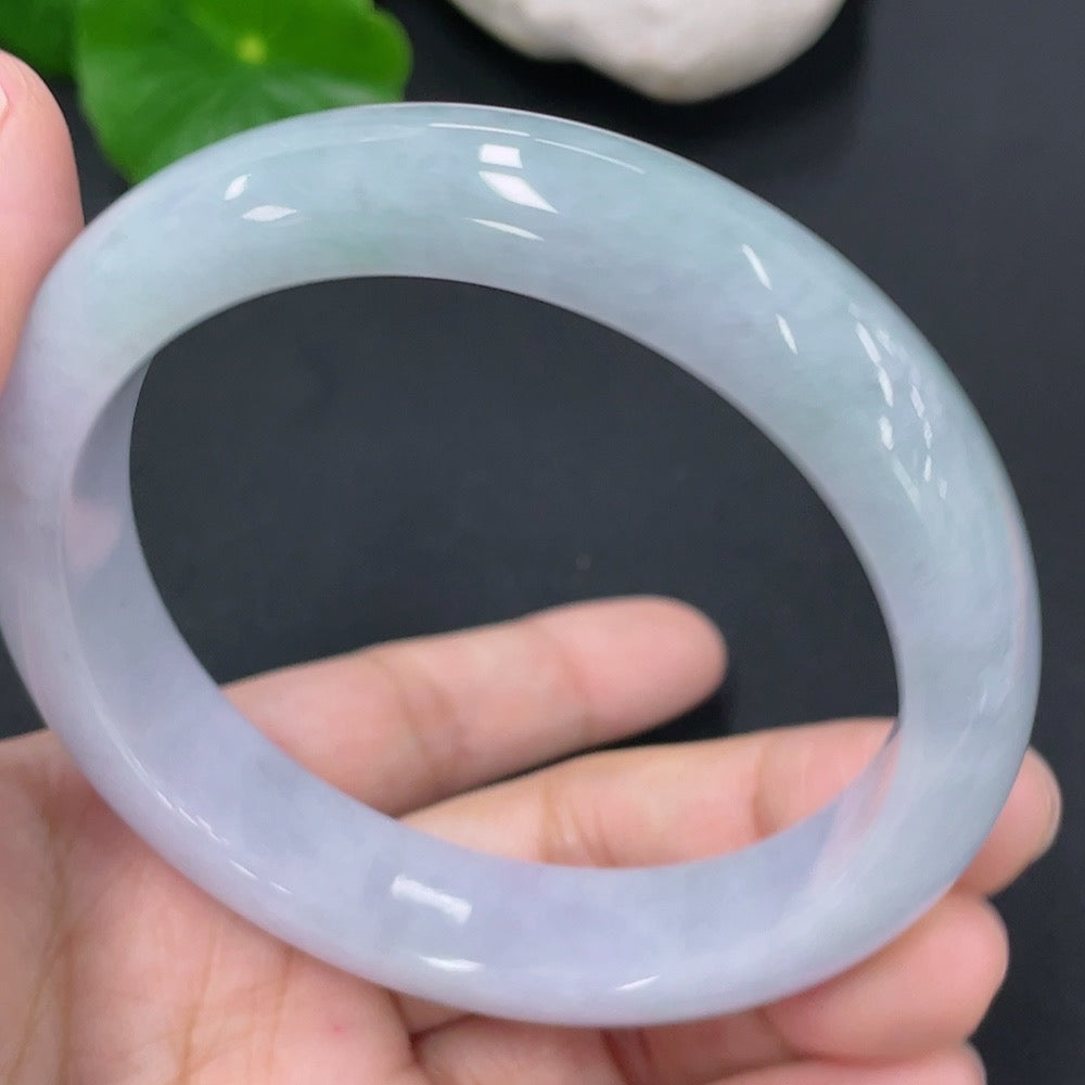 Jadeite Round Bracelet Size 58.8mm Total Weight Approx. 63.2g