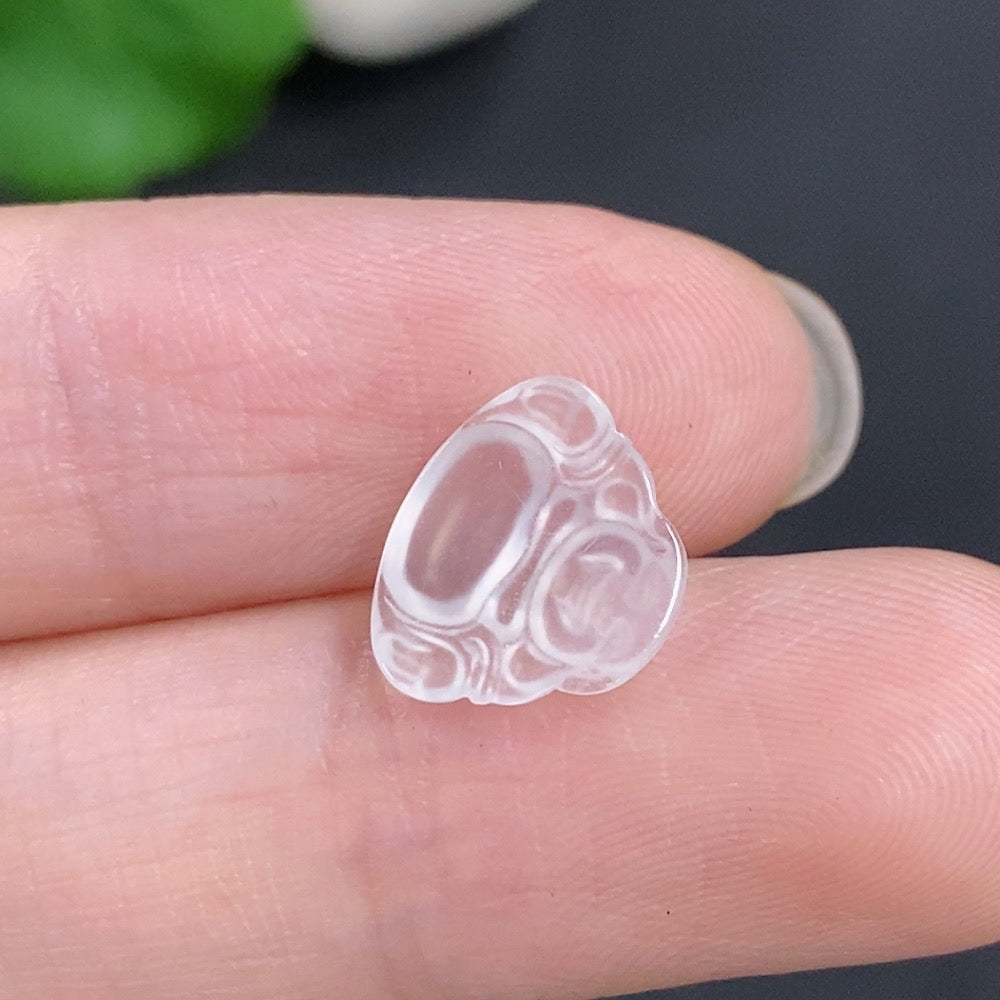 Jadeite Buddha Inlay Piece Total Weight Approx. 0.4g