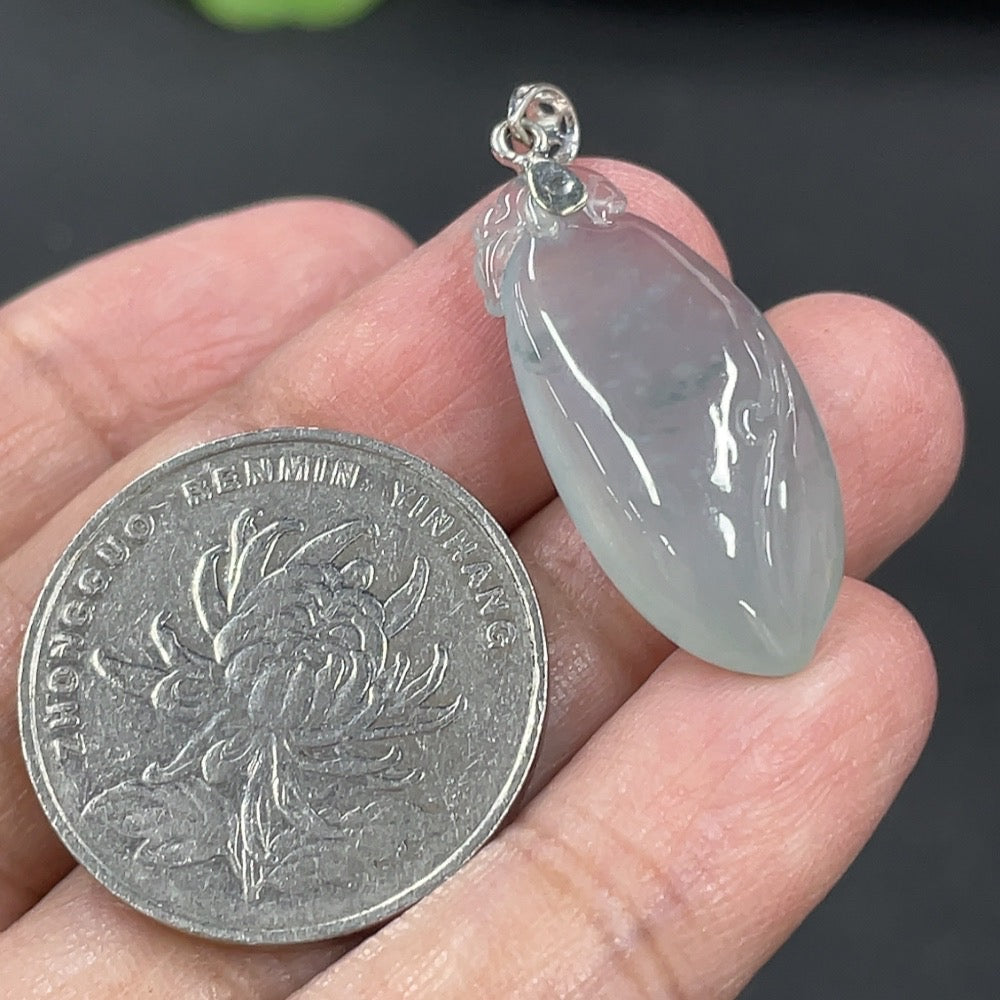 Jadeite Blessed Melon Pendant with Clasp, . | Huiliu Certified