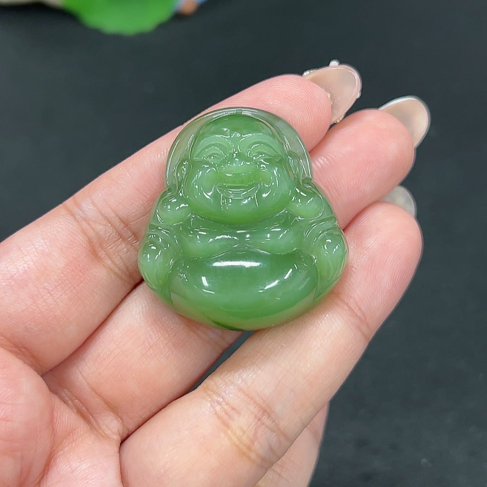 Hetian Jade Pendant Buddha Total Weight Approx. 24g