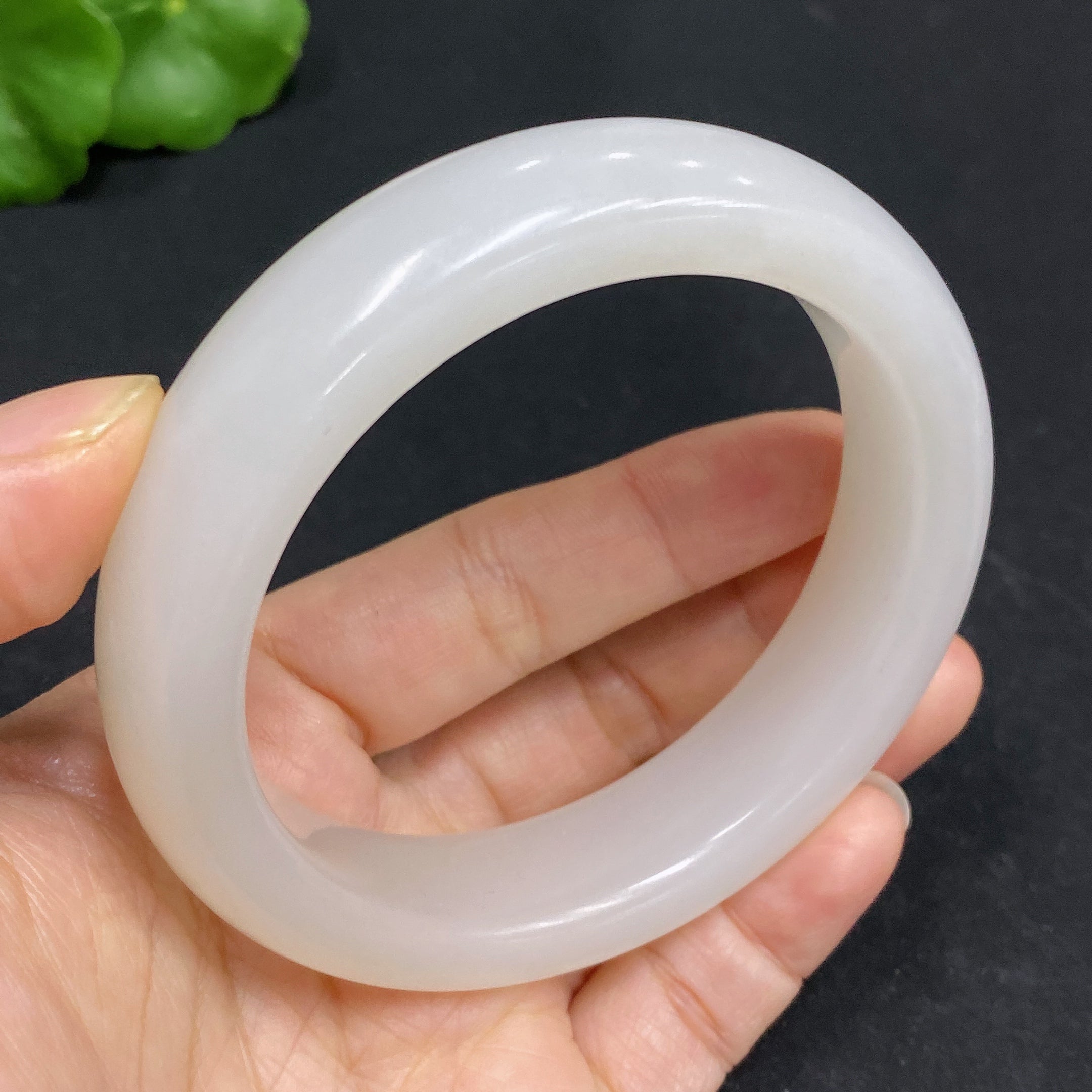 Hetian Jade Round Bracelet Size 59 Total Weight Approx. 76.2g
