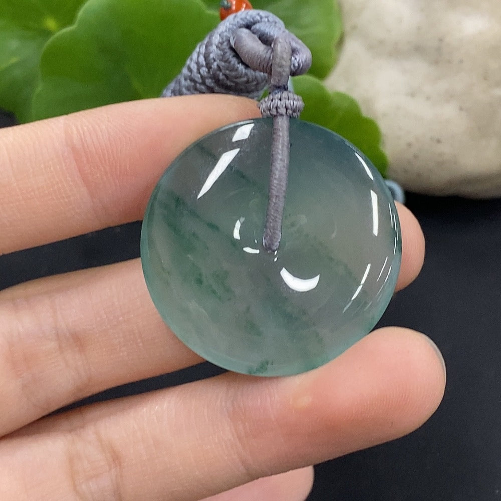 Jadeite Peace Knot Pendant Total Weight Approx. 13.62g